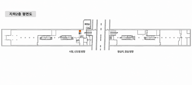 을지로3가역 지하2층 도면 — 자리 위치